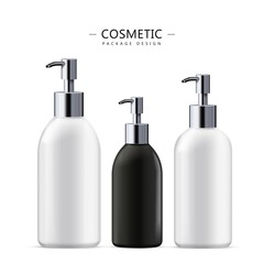 Cosmetic liquid soap bottle set