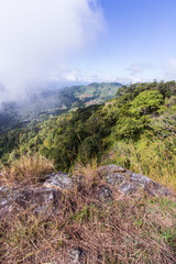 Cliff with Mon Long Mon Cham (Mon Jam) mountain, Mae Rim Chiangm