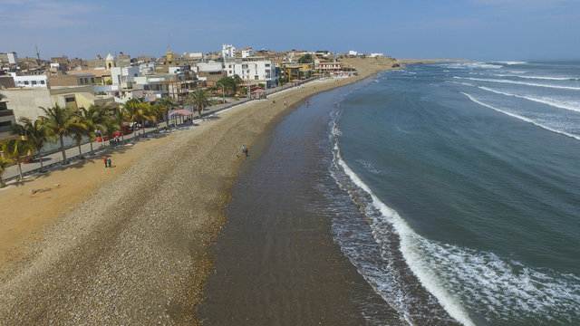 Pacasmayo beach in Trujillo, Peru.