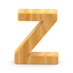 wooden grain letter Z