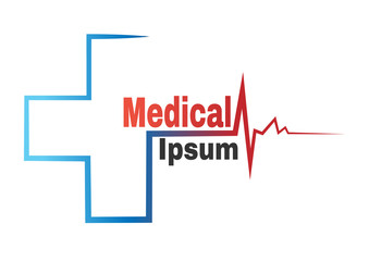 Medical pharmacy logo design template.- vector illustrator