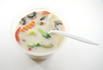 Thai tom kha gai soup