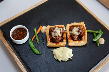 Tasty Cocktail food or appetizer food