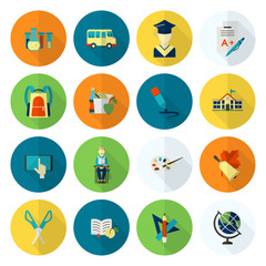 Fototapeta premium School and Education Icons