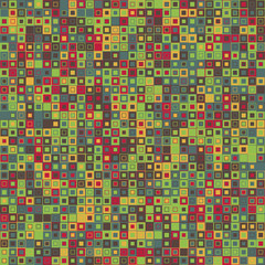 Vector abstract background. Consists of geometric elements. The elements have a square shape and different color. Colorful mosaic background.
