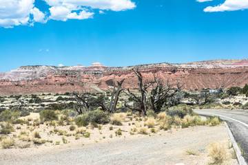 Landscape along Interstate 70 in Utah
