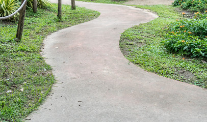Concrete Pathway in garden