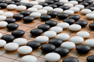 Go game or Weiqi (Chinese board game)