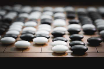 Go game or Weiqi (Chinese board game)