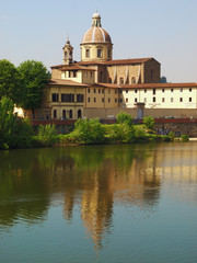 Fototapeta na wymiar Roman Catholic church Chiesa di San Frediano in Cestello. Florence, Italy