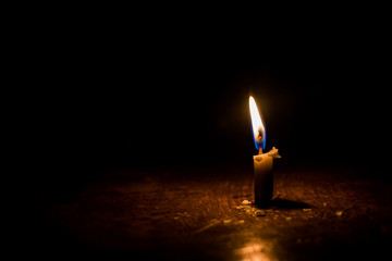 Candlelight in the dark With Some Space for Input Text