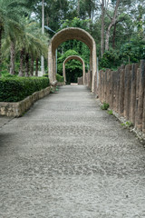Concrete Pathway in garden