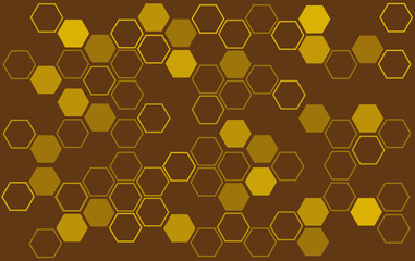 abstract bee hive background , hexagon background