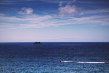View along the coast path from Polzeath Vintage Retro Filter.