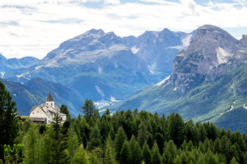 Fototapeta na wymiar Südtirol - Dolomiten - Badia - Heiligkreuzkofel