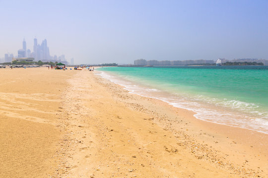 Public Jumeirah Beach in Dubai, UAE.