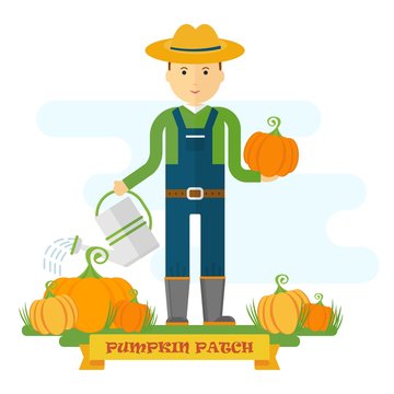 pumpkin patch farmer