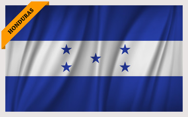 Obraz premium National flag of Honduras - waving edition