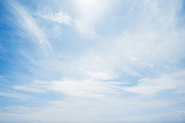 Blue sky with clouds