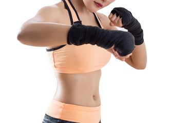 Fototapeta premium Boxing Woman