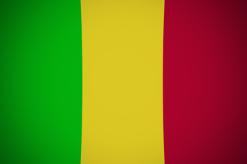 Mali flag ,original and simple Mali flag