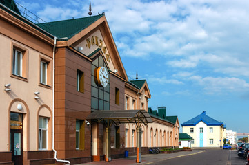 The building of the railway station in Lida