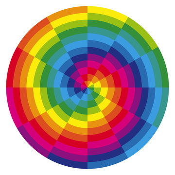 color spiral with overlaying colors