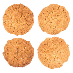 Cookies on a white background