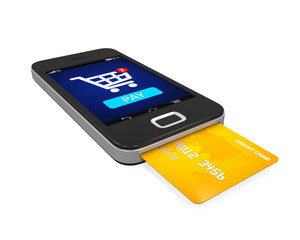 Smartphone with Credit Card