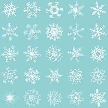 collection of snow stars