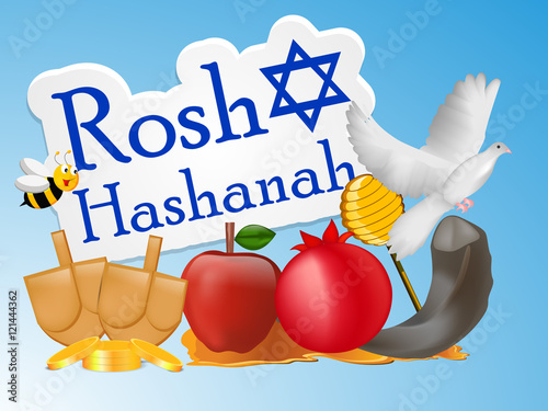 &quot;Jewish new year holiday background &quot; Stock image and royalty-free vector files on Fotolia.com