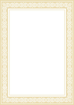  vintage frame on white