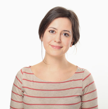 Beautiful young woman smiling portrait.