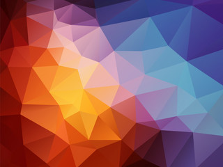 Obraz premium dark orange blue pattern