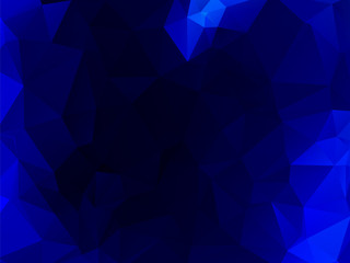 dark blue polygonal abstract background
