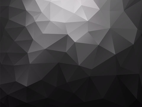 abstract black low poly background