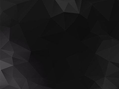 abstract black polygonal background