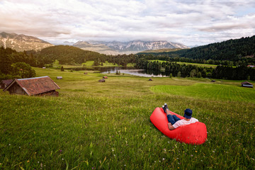 Chillen im Air Bed