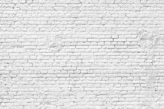 Vintage white brick wall