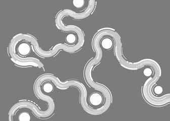 Obraz premium white curved line abstract background