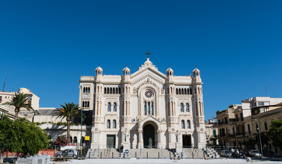 Fototapeta na wymiar Cathedral of Reggio Calabria, Italy 
