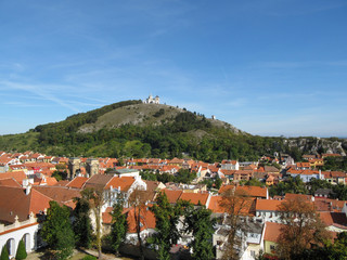 Holy Hill in Mikulov, South Moravia / Saint Sebastian Chapel and Bell Tower on the Holy Hill in Mikulov Town