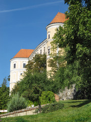 Medieval Castle in Mikulov / Picture of Mikulov Castle Taken from the Garden
