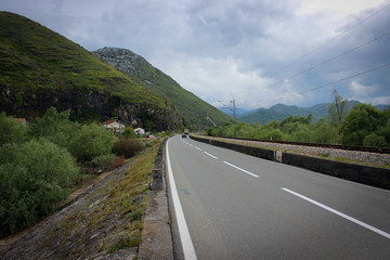 Road along Lake Skadar, Montenegro