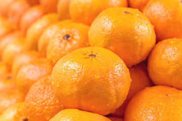 Oranges stacked together