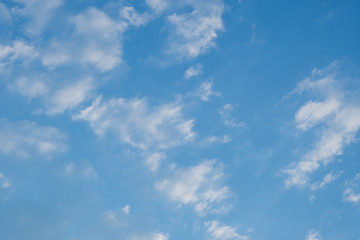 Cloud in blue sky