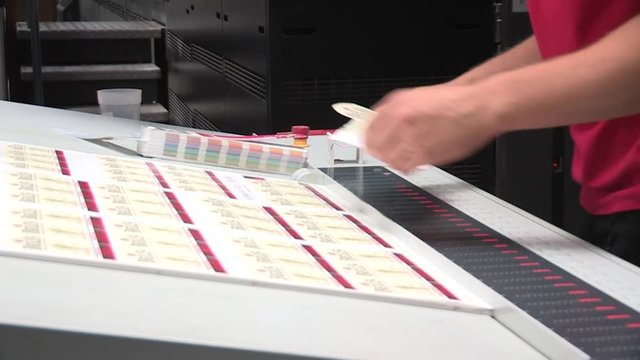 Color proofing at the printing plant