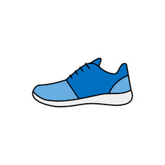 running shoes blue icon