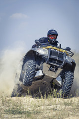 Racing atv is sand. © Bondariev Volodymyr.