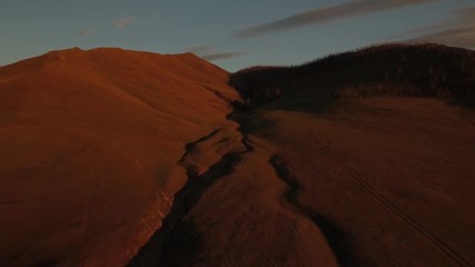 Survol des steppes mongoles
